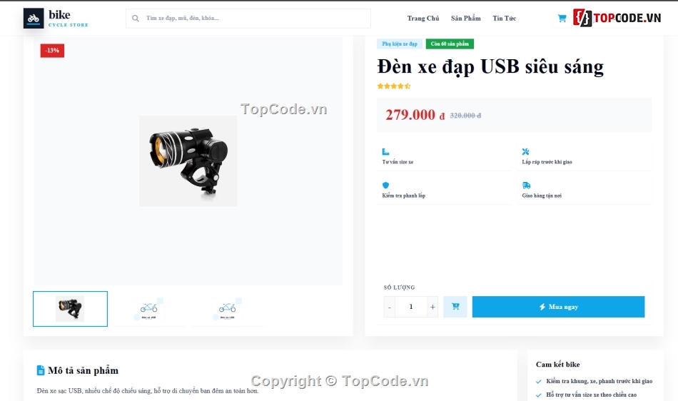 website,bán website,web bán xe đạp